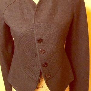 Navy Blue Valentino Linen Jacket